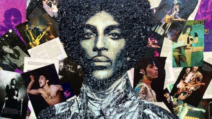 Prince photo created by visual artist, Tiffanie Anderson at WACO Theater Center